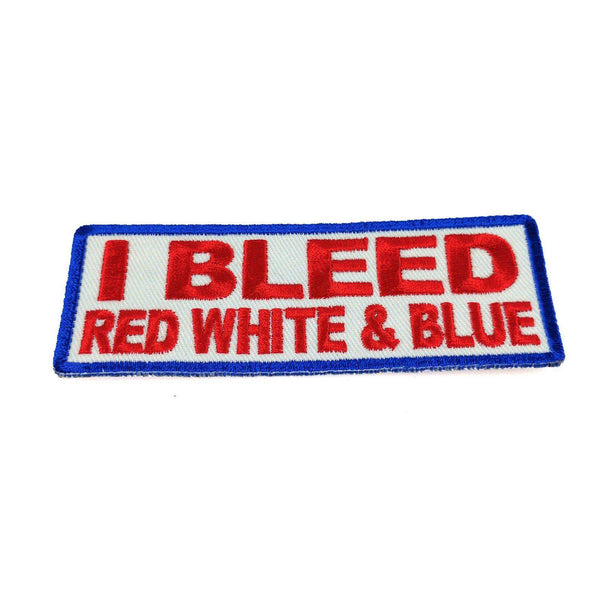 I Bleed Red White and Blue Patch - PATCHERS Iron on Patch