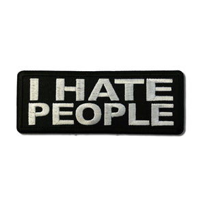 I Hate People Patch - PATCHERS Iron on Patch