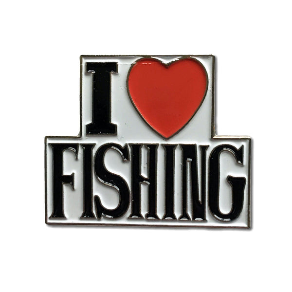 I Love Fishing Pin Badge - PATCHERS Pin Badge