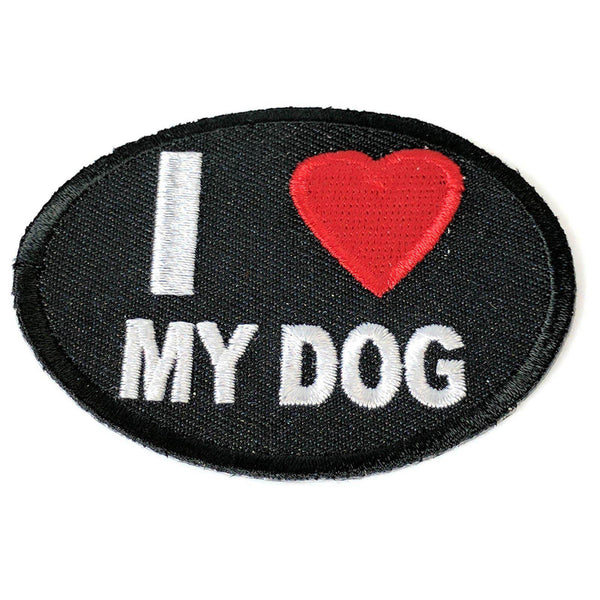 I Love My Dog Patch - PATCHERS Iron on Patch