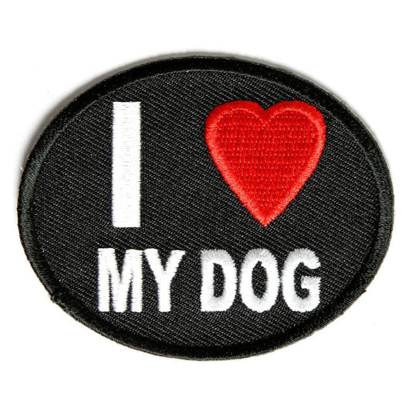 I Love My Dog Patch - PATCHERS Iron on Patch