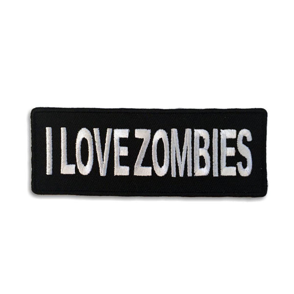 I Love Zombies Patch - PATCHERS Iron on Patch