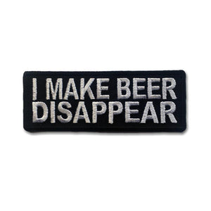 I make Beer Disappear Patch - PATCHERS Iron on Patch