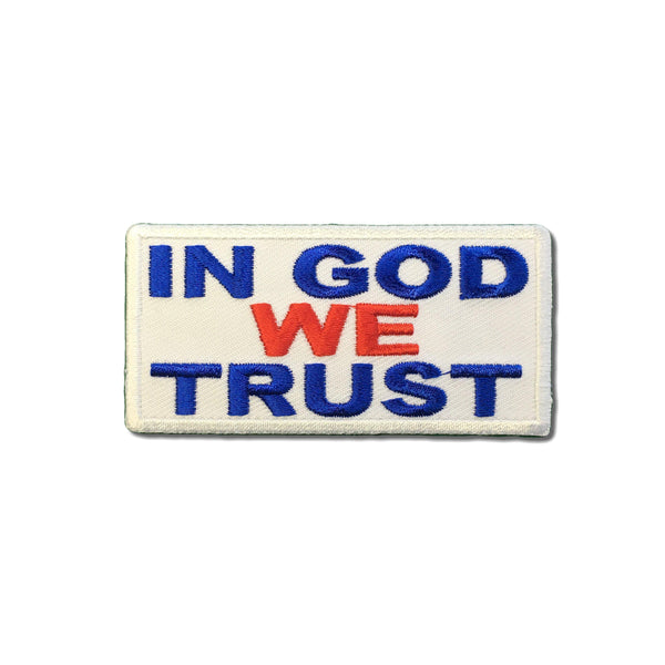 In God We Trust Red White Blue Patch - PATCHERS Iron on Patch