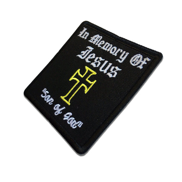 In Memory Of Jesus Son Of God Patch - PATCHERS Iron on Patch
