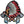 Load image into Gallery viewer, Indian with Battle Axes &amp; Feathers Patch - PATCHERS Iron on Patch
