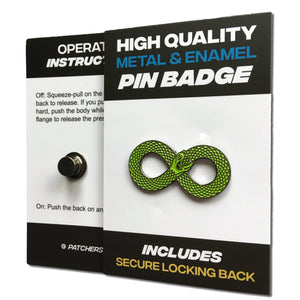 Infinity Snake Pin Badge - PATCHERS Pin Badge