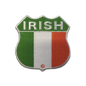 Ireland Irish Flag Shield Patch - PATCHERS Iron on Patch