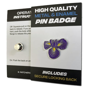 Iris Flower Pin Badge - PATCHERS Pin Badge