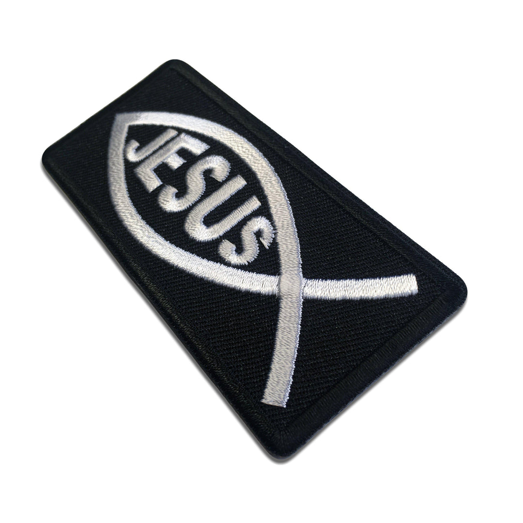 Embroidered Jesus Fish Sign Iron on Sew on Patch – PATCHERS
