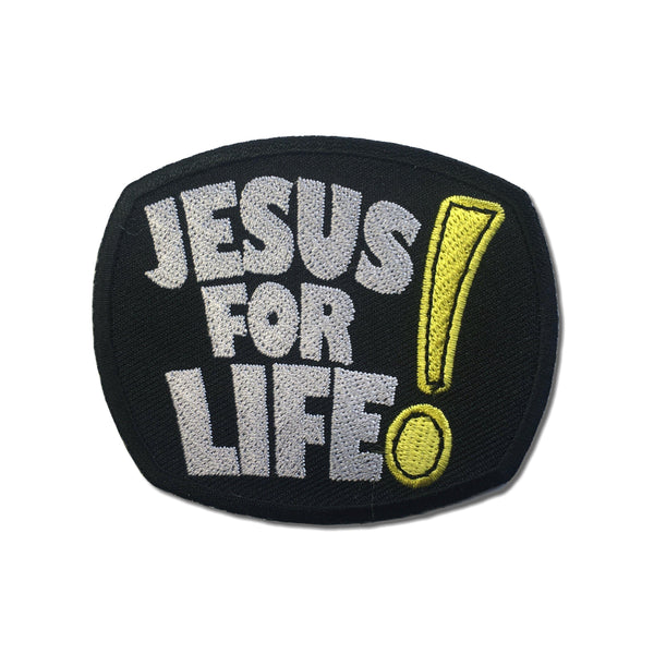 Jesus For Life Patch - PATCHERS Iron on Patch