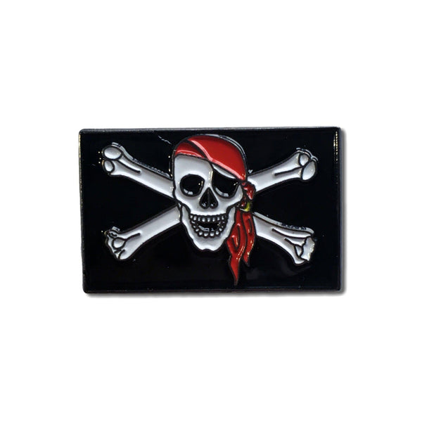 Jolly Roger Pin Badge - PATCHERS Pin Badge