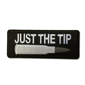 Just The Tip Bullet Patch - PATCHERS Iron on Patch