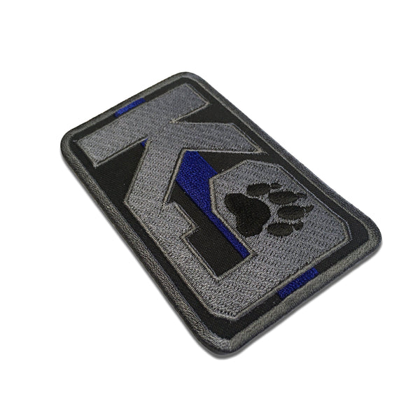 K-9 Thin Blue Line Police Dog Patch - PATCHERS Iron on Patch