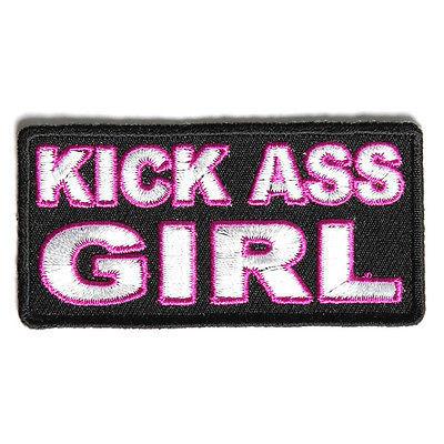 Kick Ass Girl Patch - PATCHERS Iron on Patch