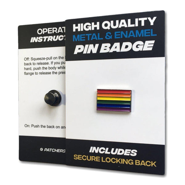 LGBT Pride Flag Pin Badge - PATCHERS Pin Badge