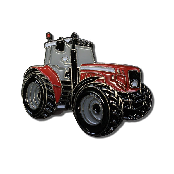 Large Red Tractor Pin Badge - PATCHERS Pin Badge