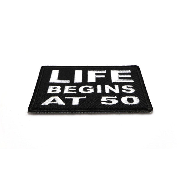 Life Begins at 50 Patch - PATCHERS Iron on Patch