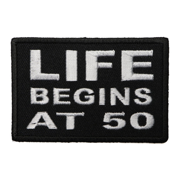 Life Begins at 50 Patch - PATCHERS Iron on Patch