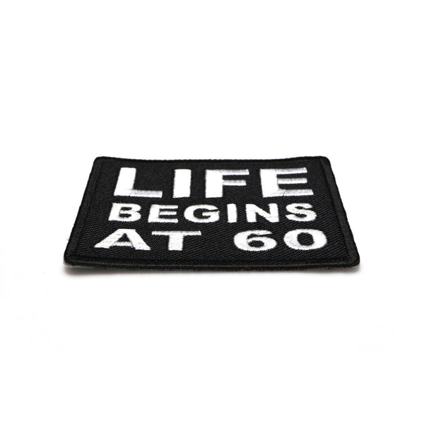 Life Begins at 60 Patch - PATCHERS Iron on Patch
