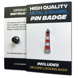 Lighthouse Pin Badge - PATCHERS Pin Badge