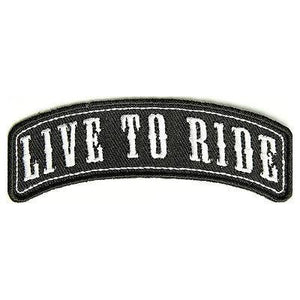 Live to Ride Rocker Patch - PATCHERS Iron on Patch