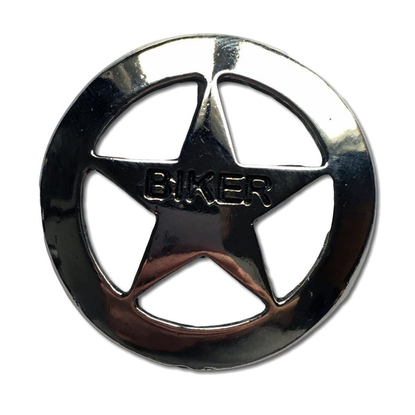 Lone Star Biker Pewter Pin Badge - PATCHERS Pin Badge