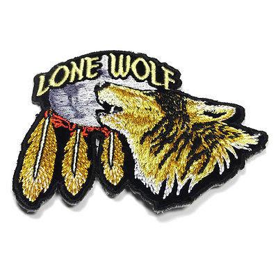 Lone Wolf Howling at The Moon Patch - PATCHERS Iron on Patch