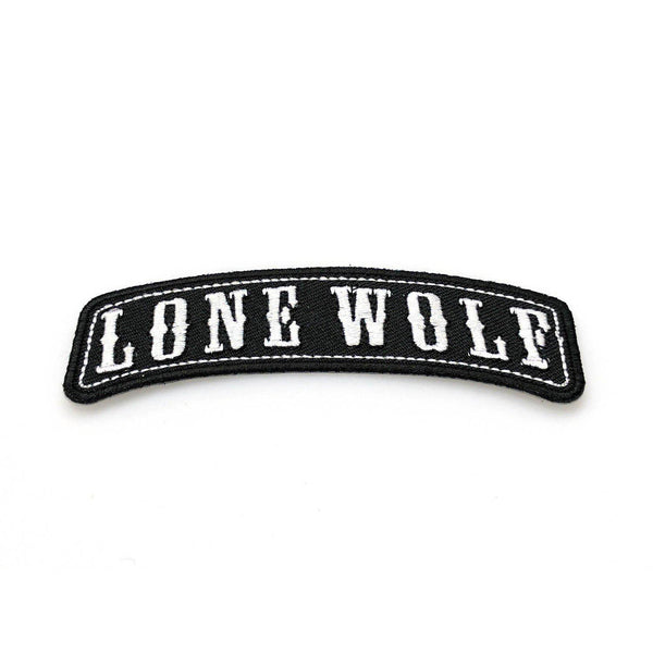 Lone Wolf Rocker Patch - PATCHERS Iron on Patch