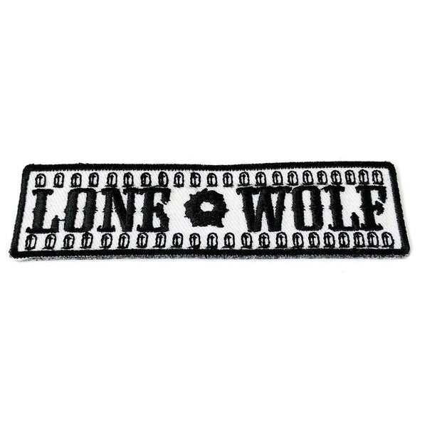 Lone Wolf With Bullets Patch - PATCHERS Iron on Patch