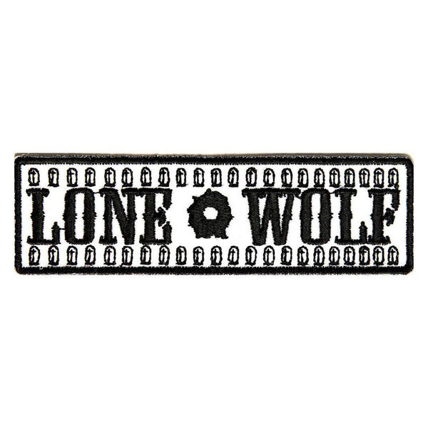 Lone Wolf With Bullets Patch - PATCHERS Iron on Patch