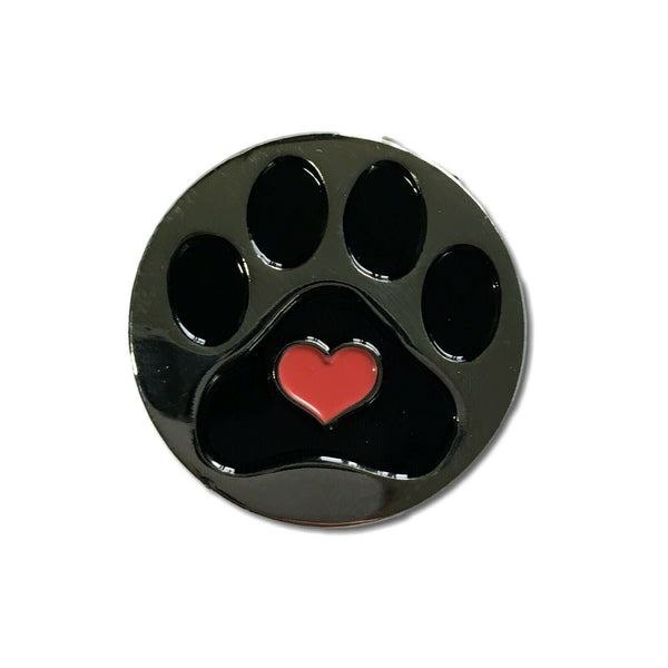 Love Paw Print Dogs Pin Badge - PATCHERS Pin Badge