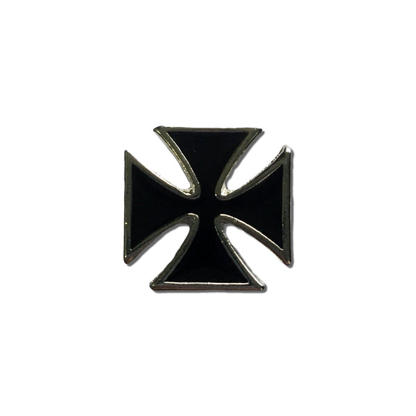 Maltese Cross Pewter Pin Badge - PATCHERS Pin Badge