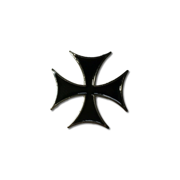 Maltese Cross Pin Badge - PATCHERS Pin Badge