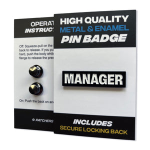 Manager Pin Badge - PATCHERS Pin Badge