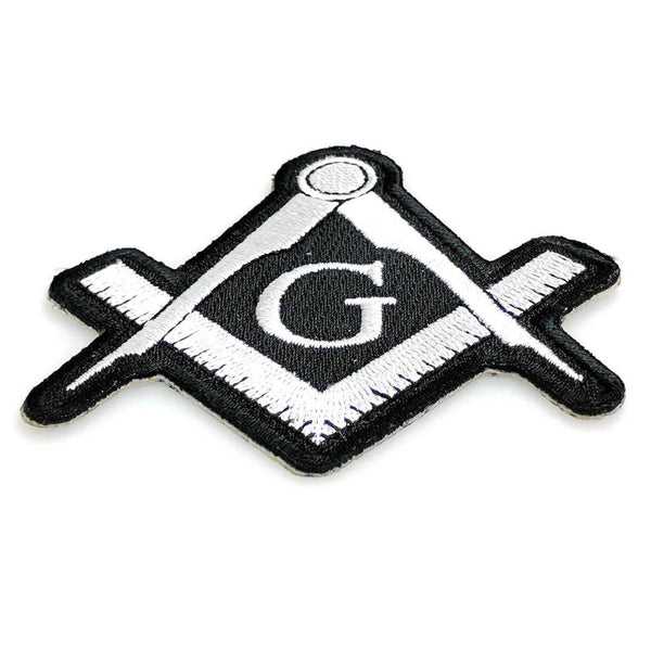 Mason Sign White Patch - PATCHERS Iron on Patch
