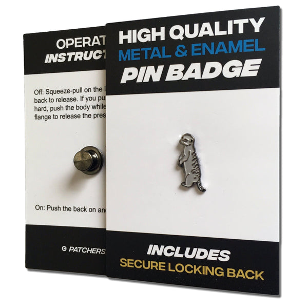Meerkat Pin Badge - PATCHERS Pin Badge