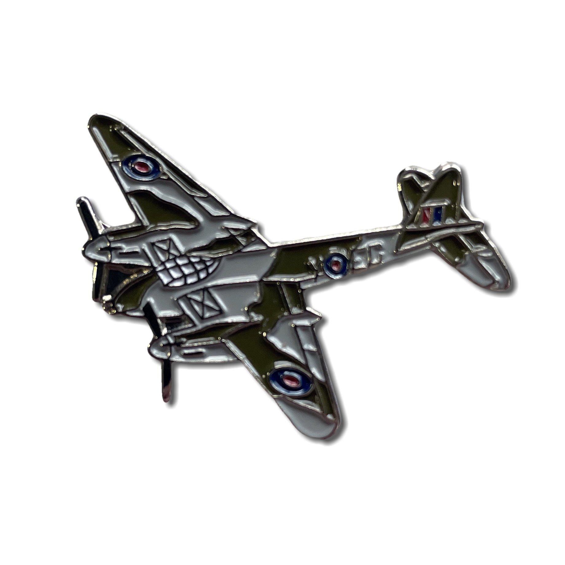 Metal & Enamel Mosquito Plane Pin Badge with Secure Locking Back – PATCHERS