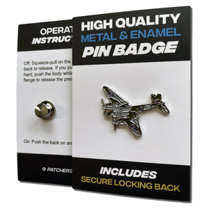 Mosquito Plane Pin Badge - PATCHERS Pin Badge