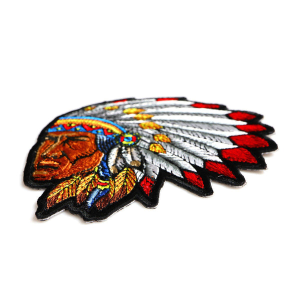 Native American Indian Head Dress Patch - PATCHERS Iron on Patch