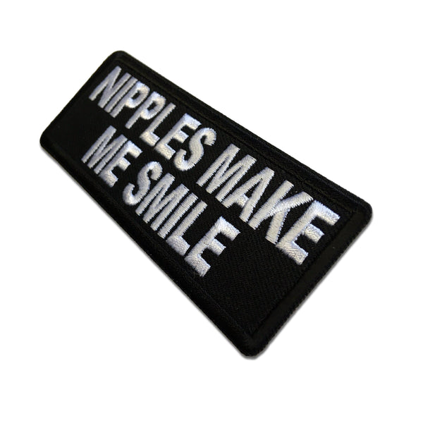 Nipples Make Me Smile Patch - PATCHERS Iron on Patch