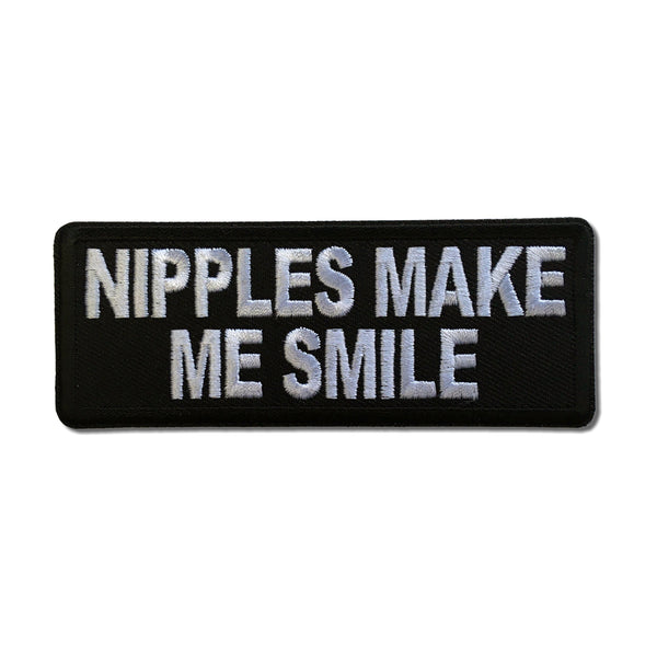 Nipples Make Me Smile Patch - PATCHERS Iron on Patch