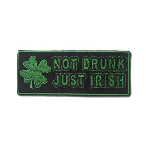 Not Drunk Just Irish Shamrock Patch - PATCHERS Iron on Patch