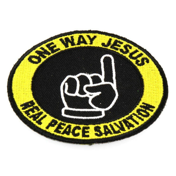 One Way Jesus Real Salvation Patch - PATCHERS Iron on Patch