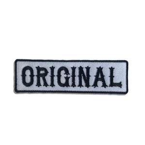 Original Black On White Patch - PATCHERS Iron on Patch