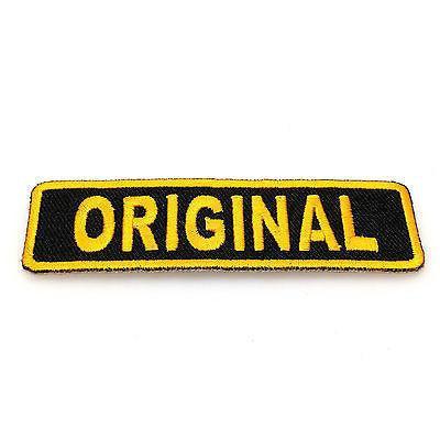 Original Yellow on Black Patch - PATCHERS Iron on Patch