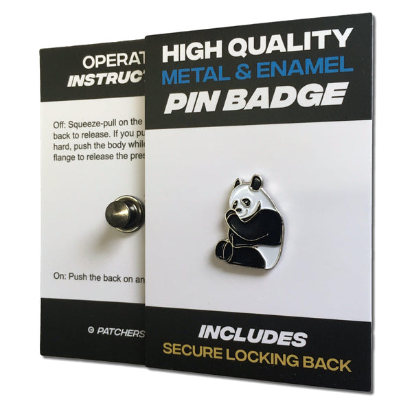 Panda Pin Badge - PATCHERS Pin Badge