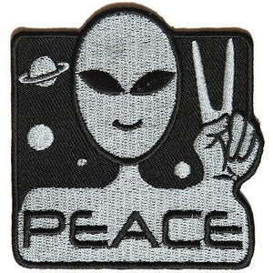 Peace Alien Space Patch - PATCHERS Iron on Patch