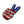 Load image into Gallery viewer, Peace Hand Sign with American US Flag Patch - PATCHERS Iron on Patch
