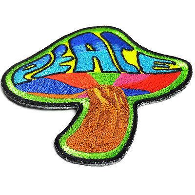 Peace Mushroom Psychedelic Hippie Patch - PATCHERS Iron on Patch